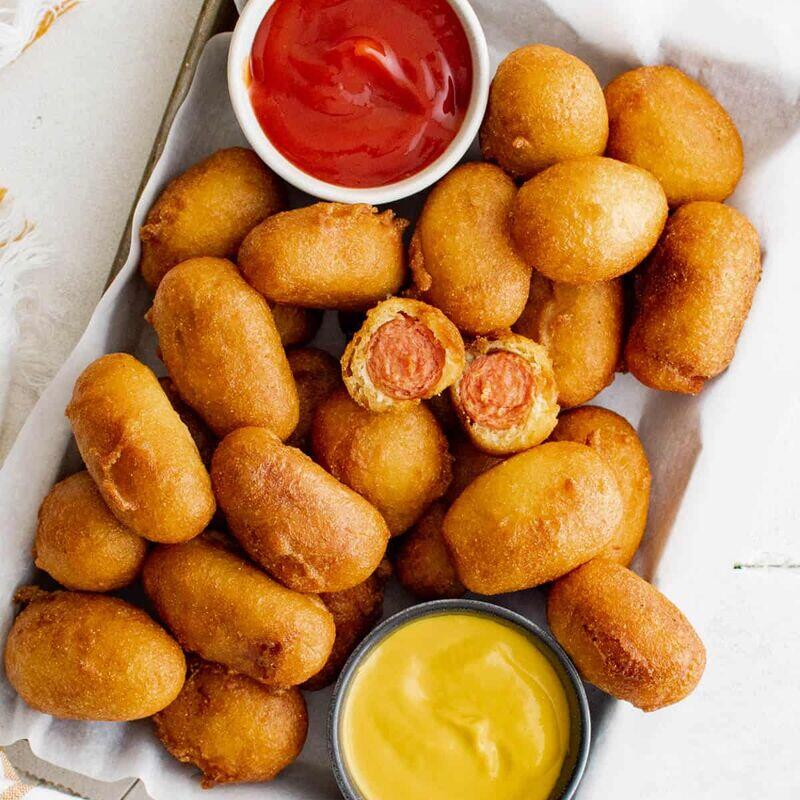 10pcs Mini Corn Dogs