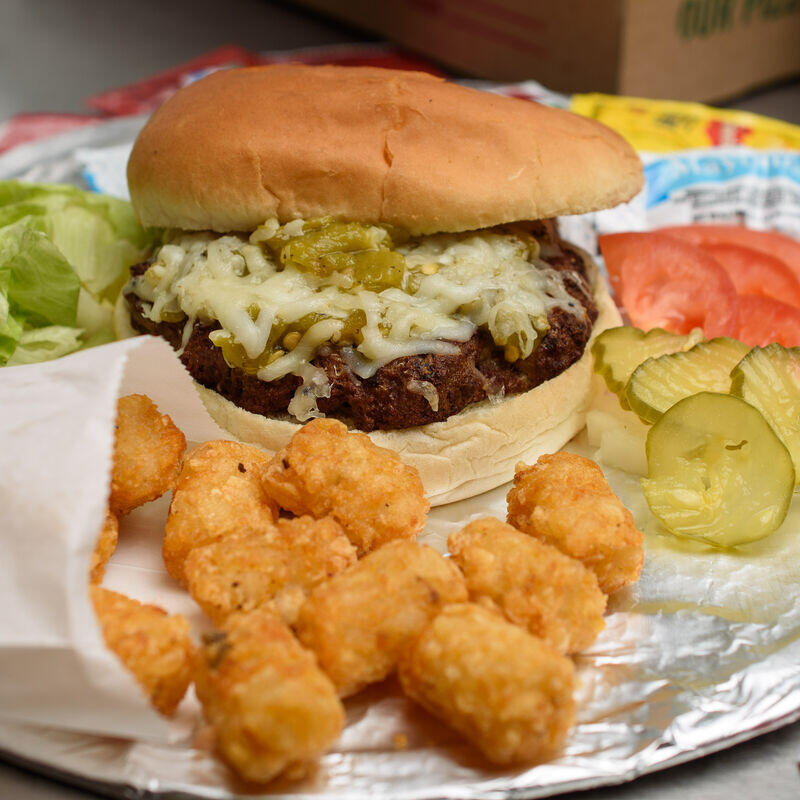 Green Chili Cheeseburger